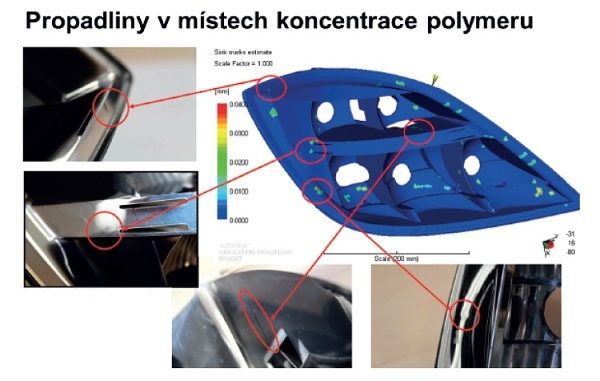 Snížení deformace a vad vstřikovaných dílů pomocí Moldflow