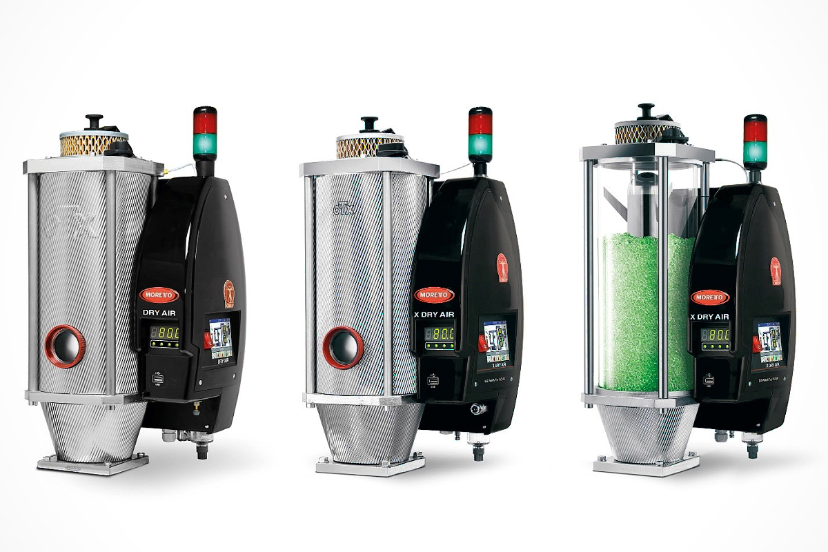 DRÄGER - small, powerful Moretto plastic granulate dryers